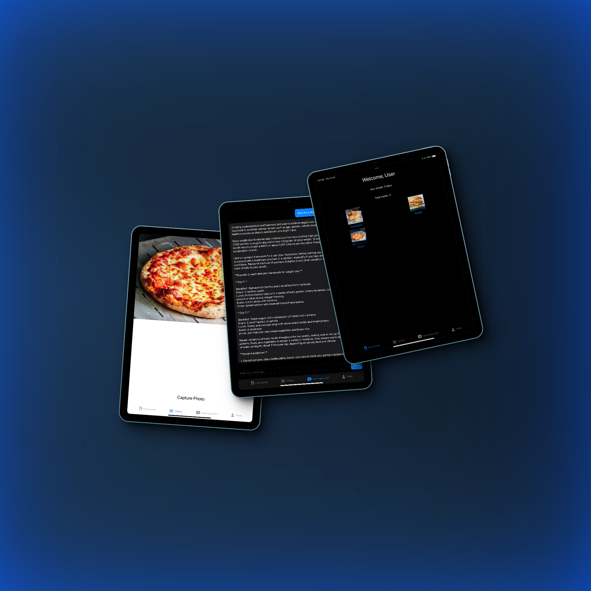 Screenshots of FlavorVista AI App